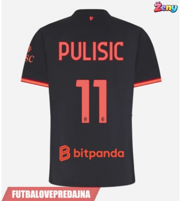 Lacne Ženy Futbalové dres AC Milan Christian Pulisic #11 2026-27 Krátky Rukáv - Tretina